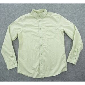 Deus Ex Machina Shirt Mens Large Green Button Long Sleeve Streetwear Y2K Retro